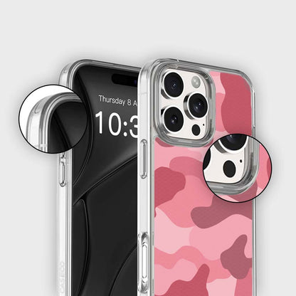 MagSafe iPhone 16 Pro Pink Camo Case