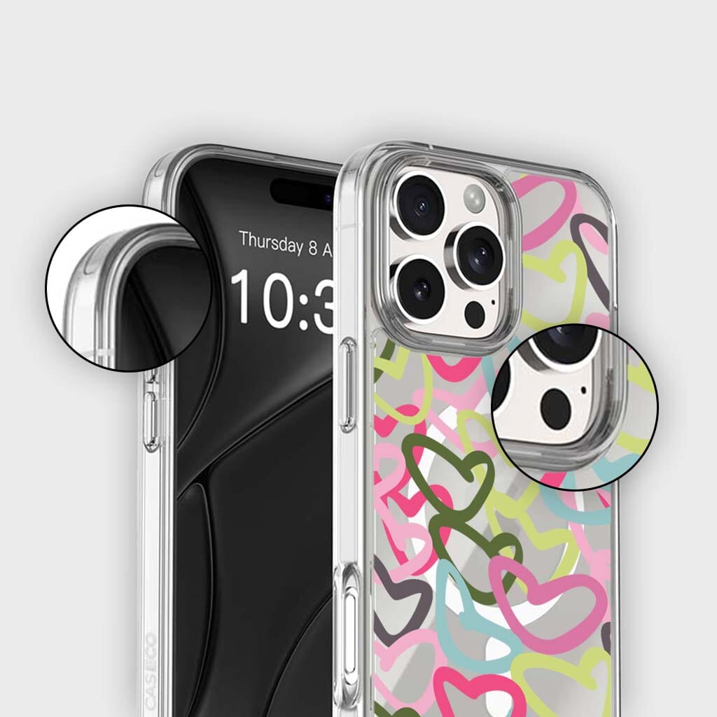 iPhone 16 Pro Clear Case - Graffiti Design