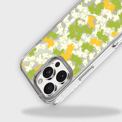 iPhone 16 Pro Clear Case - Yellow Dandelion Design