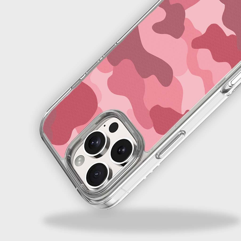 MagSafe iPhone 16 Pro Max Pink Camo Case