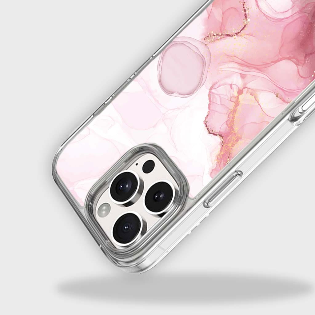 iPhone 16 Pro Case With MagSafe - Pink Marble