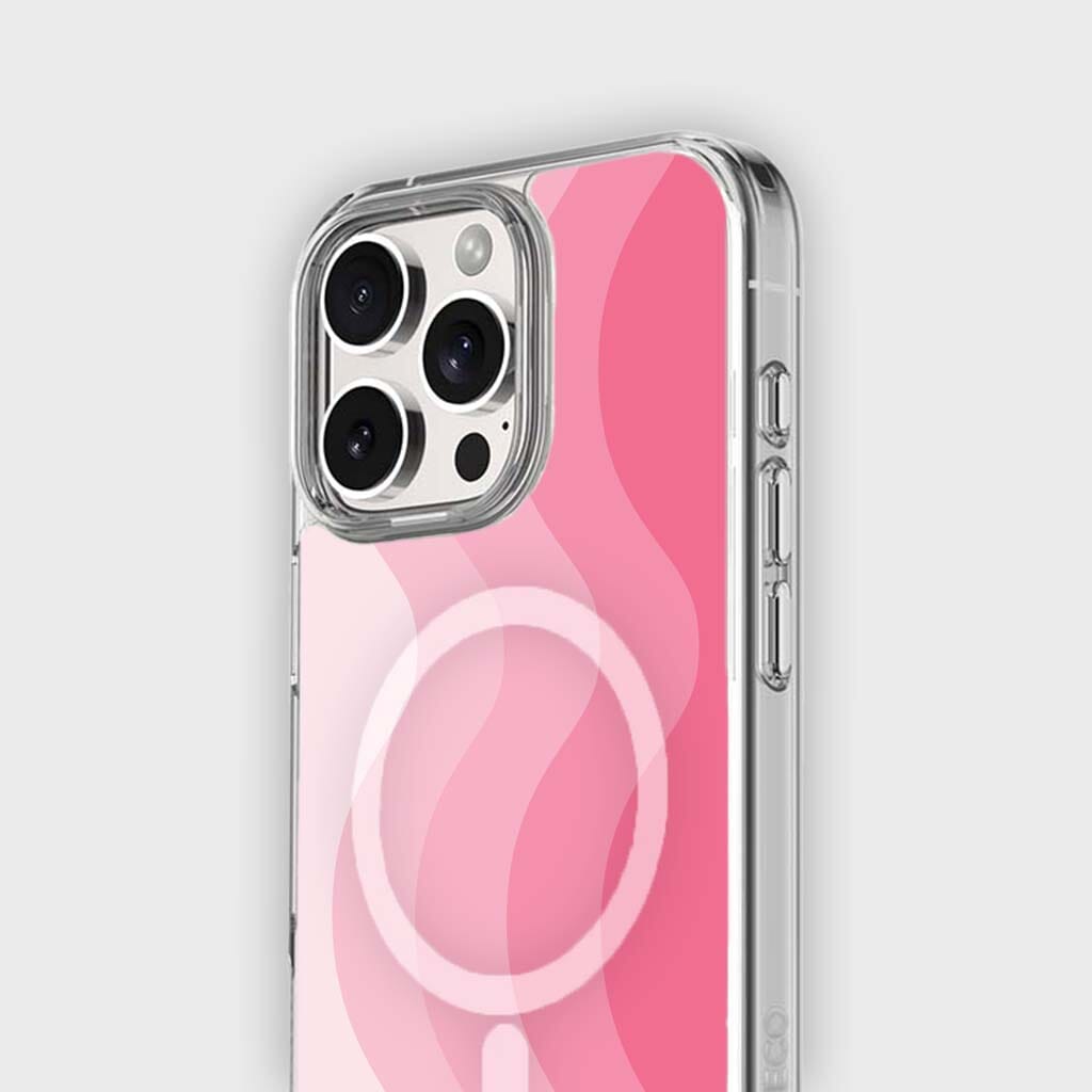 MagSafe iPhone 16 Pro Pink Wave Case