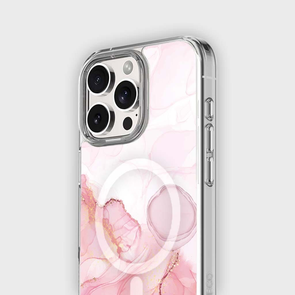 iPhone 16 Pro Case With MagSafe - Pink Marble