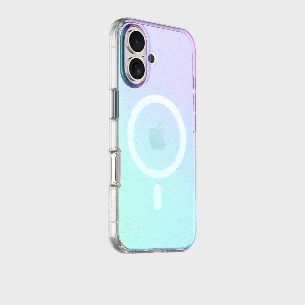 iPhone 17 Anti-Yellow Glitter Clear Case with MagSafe