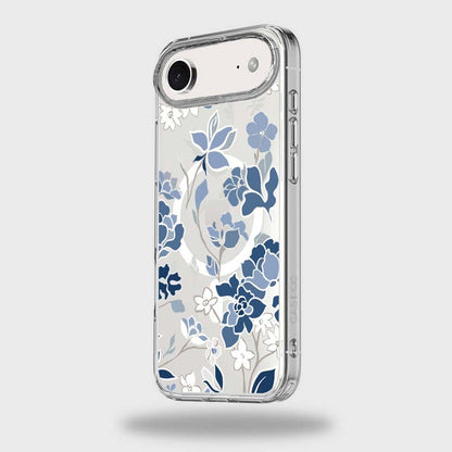 MagSafe iPhone 17 Air Blue Pattern Clear Case