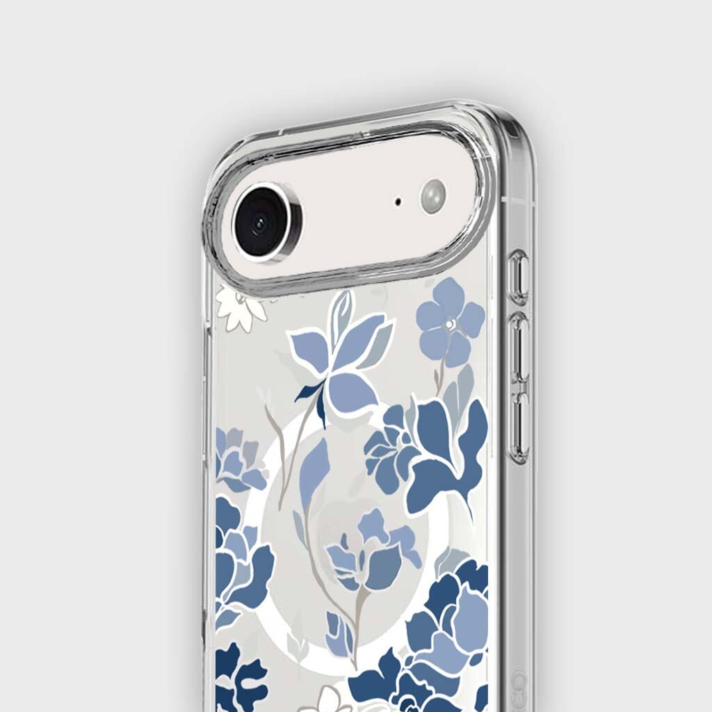 MagSafe iPhone 17 Air Blue Pattern Clear Case