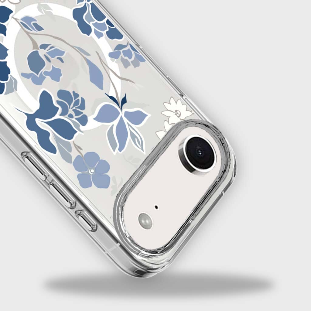 MagSafe iPhone 17 Air Blue Pattern Clear Case