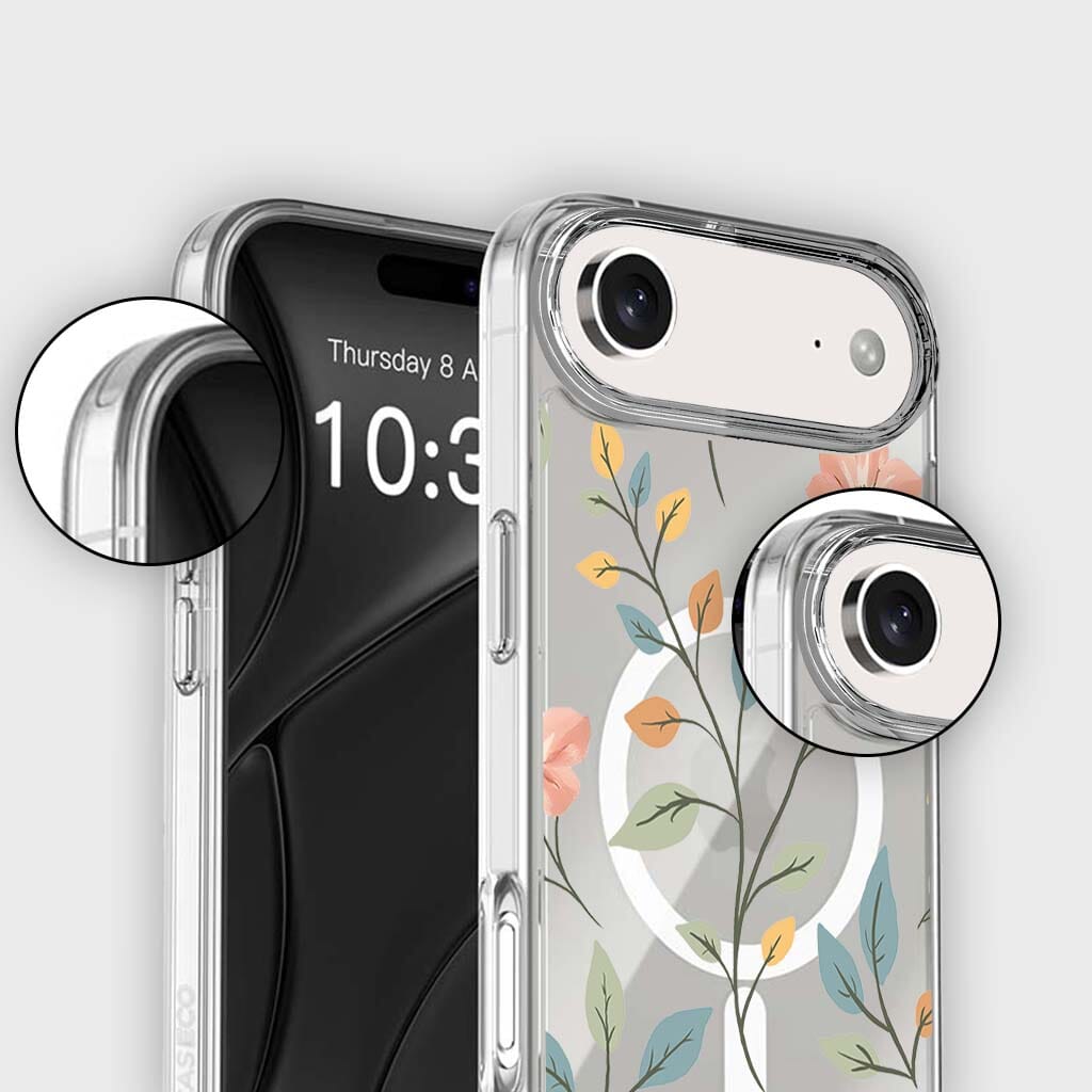 MagSafe iPhone 17 Air Easter Floral Clear Case