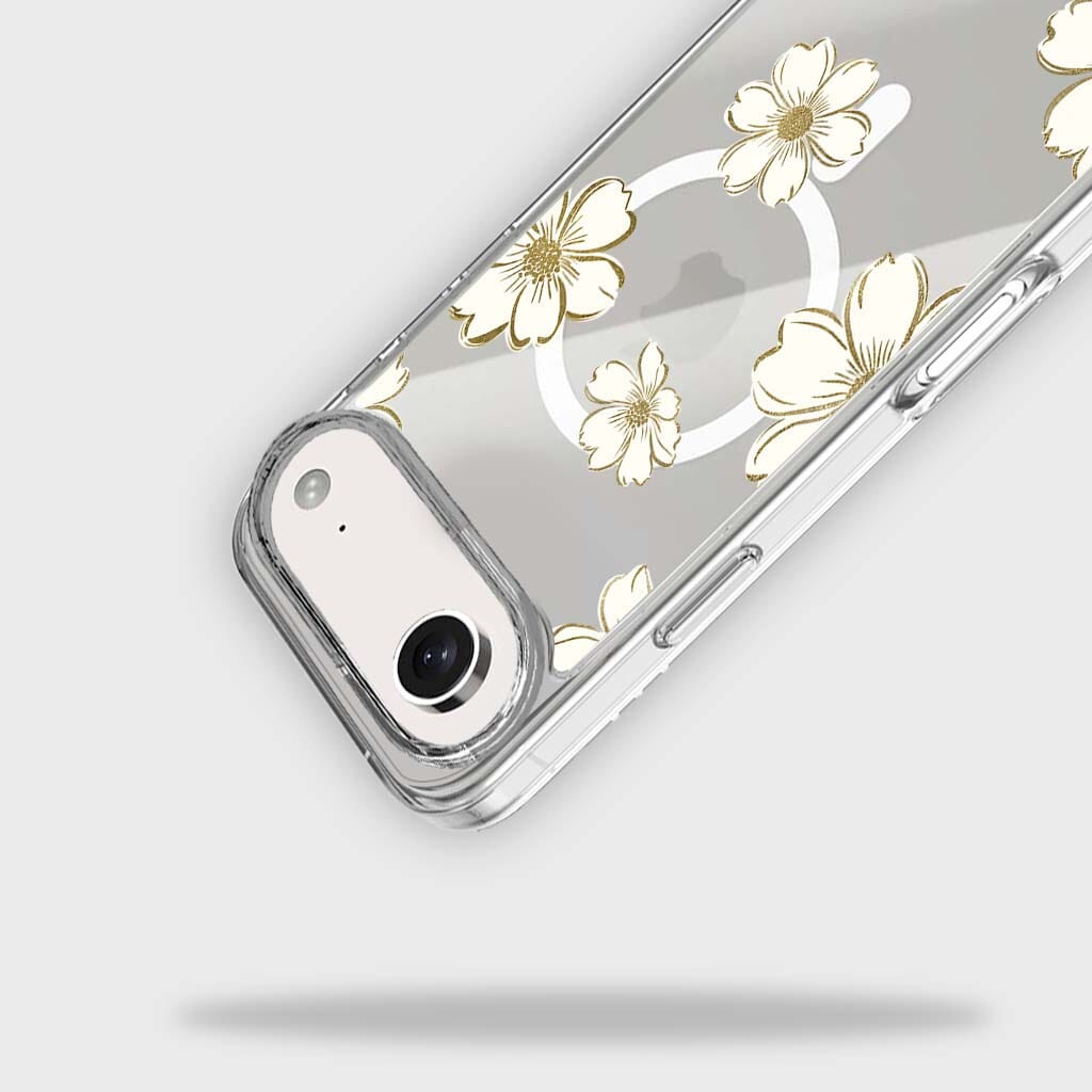 MagSafe iPhone 17 Air Gold Pattern Clear Case