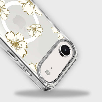 MagSafe iPhone 17 Air Gold Pattern Clear Case