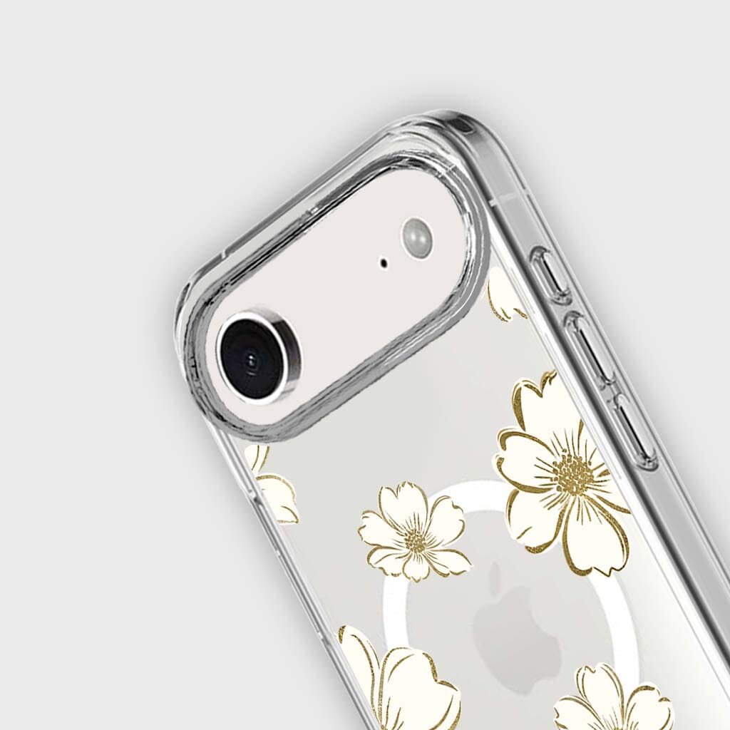MagSafe iPhone 17 Air Gold Pattern Clear Case