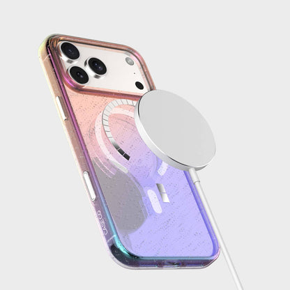 iPhone 17 Pro Max Anti-Yellow Glitter Clear Case with MagSafe