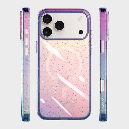 iPhone 17 Pro Max Anti-Yellow Glitter Clear Case with MagSafe