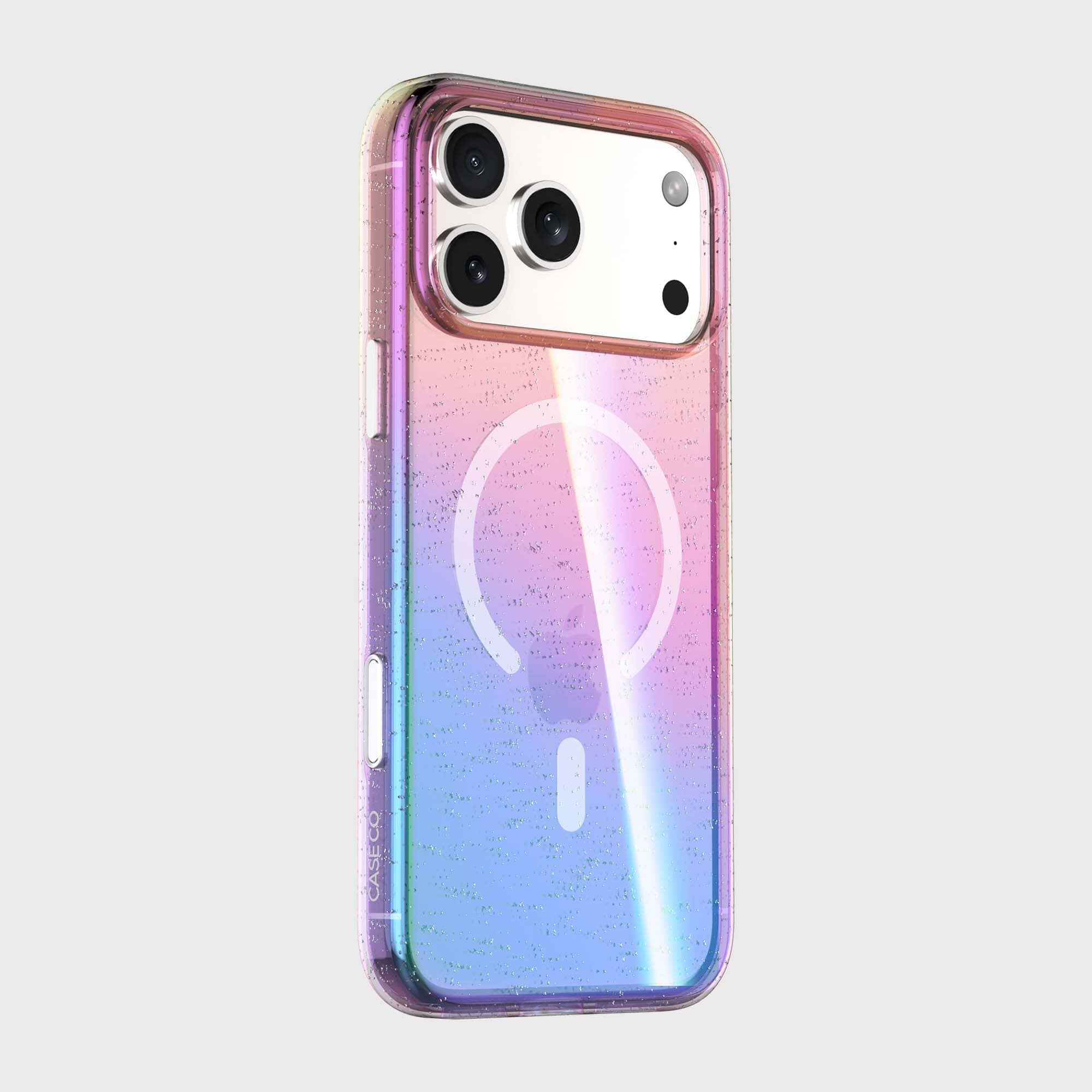 iPhone 17 Pro Max Anti-Yellow Glitter Clear Case with MagSafe