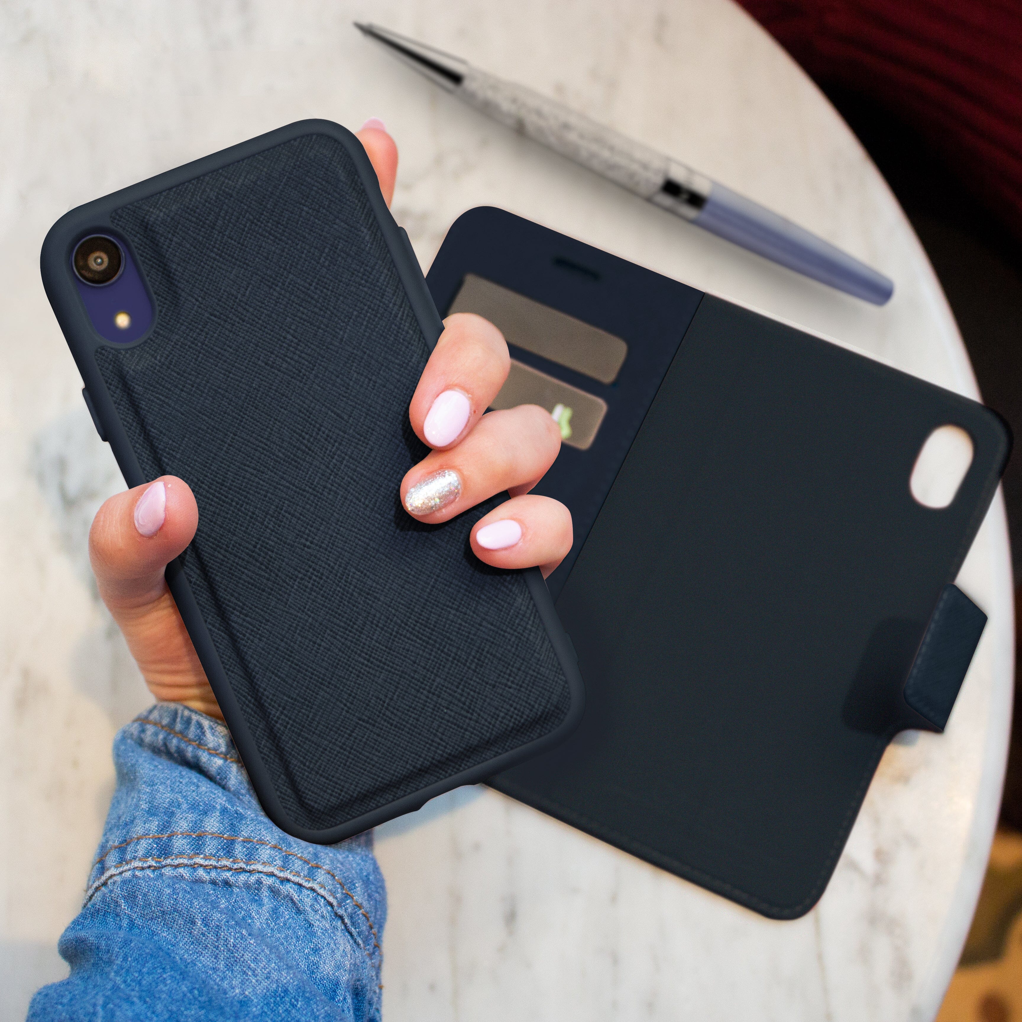 iPhone X / XS Magnetic Wallet Case - Broadway