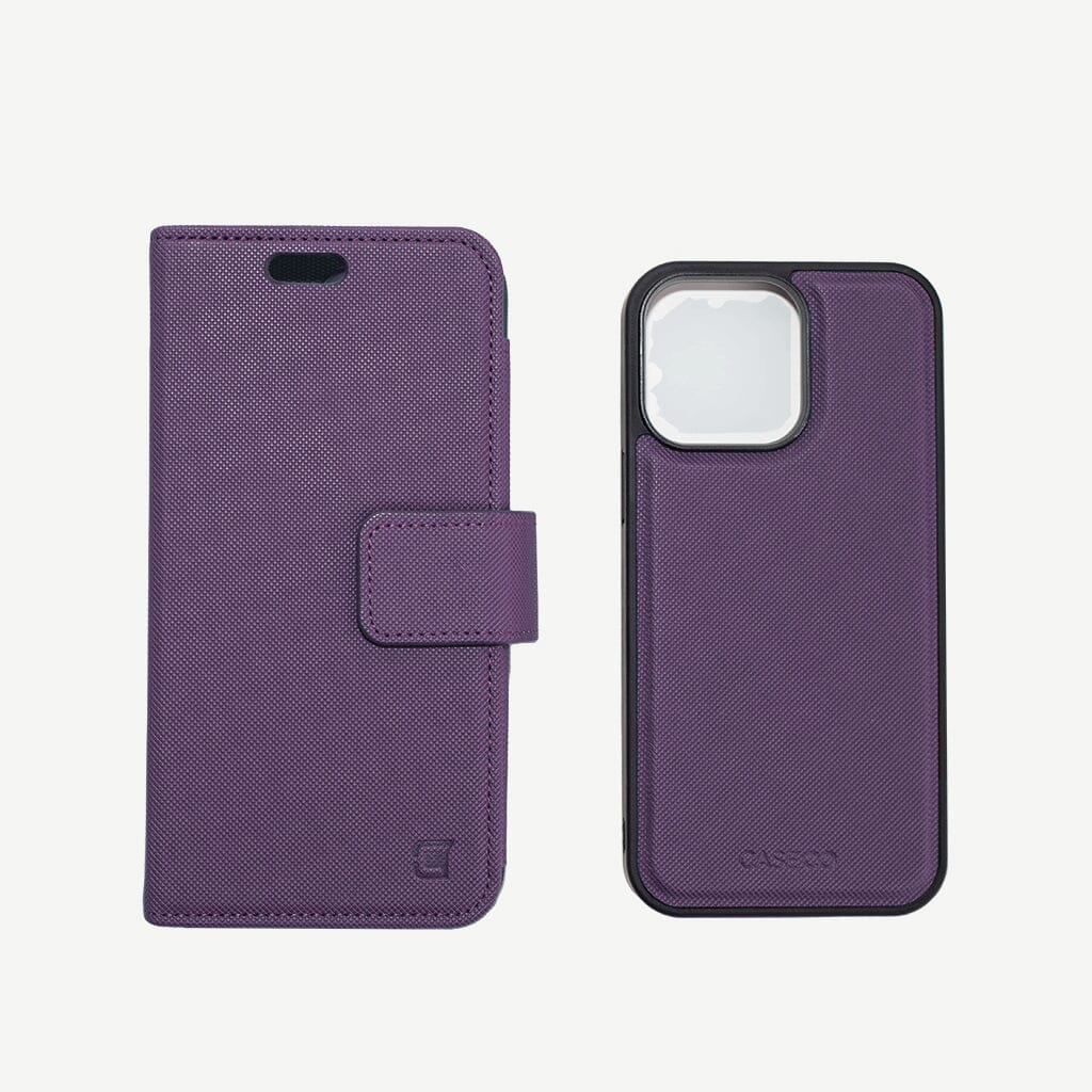 zebirok iPhone 12 Pro Max - Sunset Blvd Magnetic Wallet Folio Case Purple by Caseco Inc