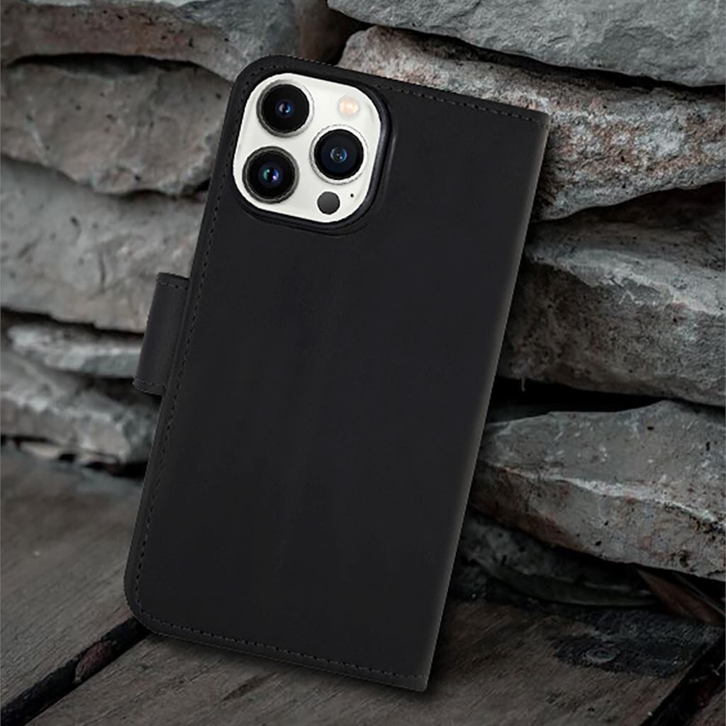 Twelve South BookBook Black MagSafe Leather Casewallet Case for iPhone14 Pro Max (TS-2229)