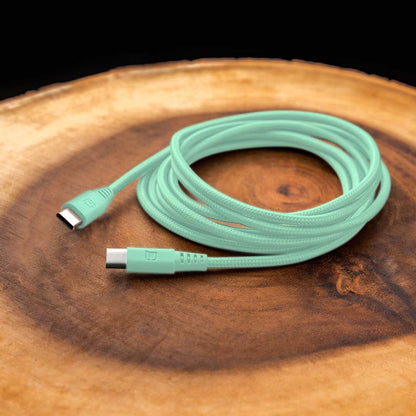 100W USB-C to USB-C Charge Cable (2M) - Pastel Green