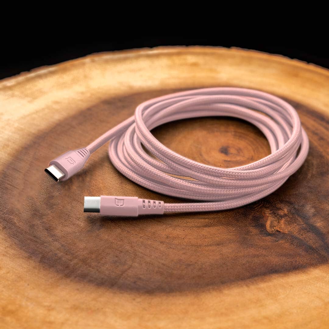 100W USB-C to USB-C Charge Cable (2M) - Pastel Pink