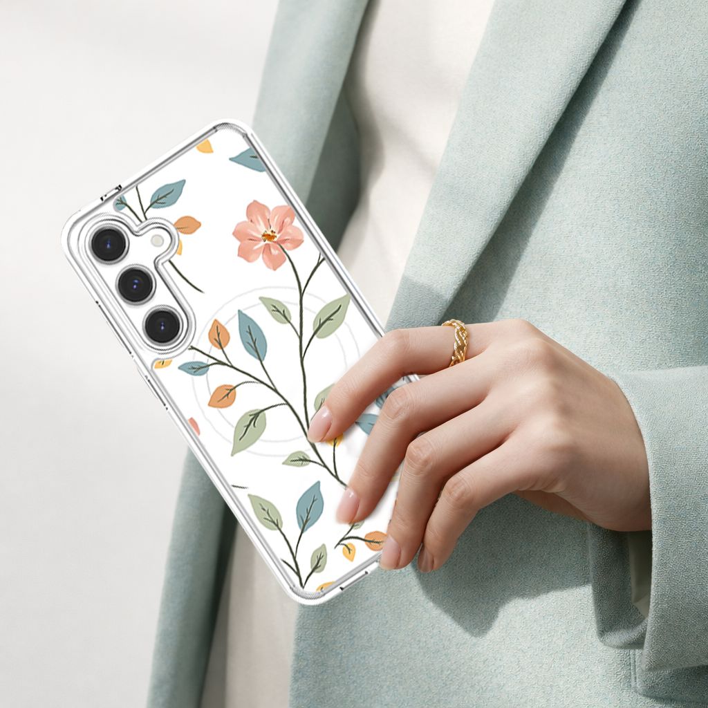 Samsung Galaxy S25 Easter Floral Clear Case