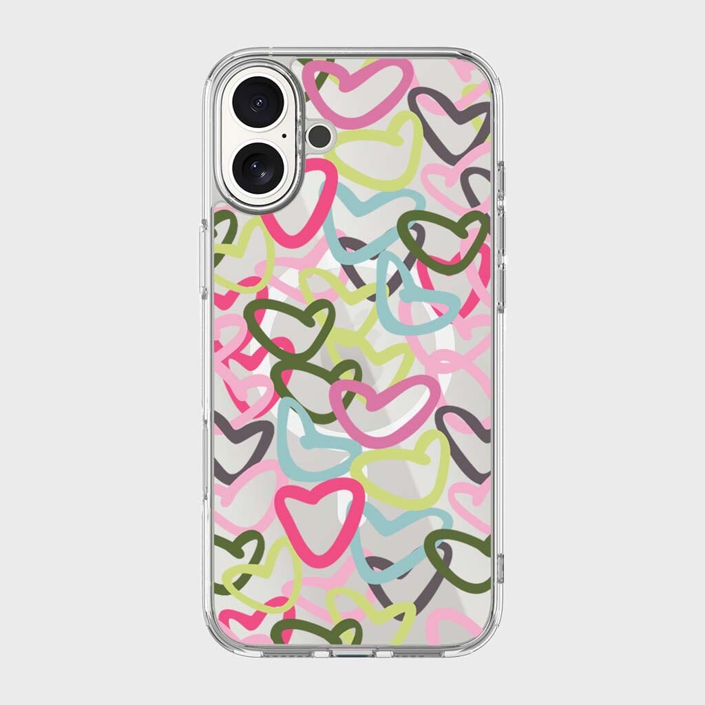 iPhone 16 Clear Case - Graffiti Design