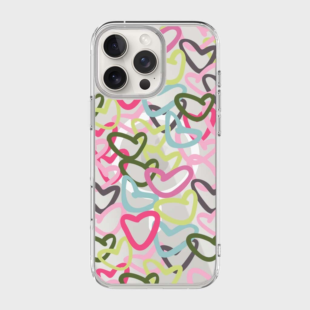 iPhone 16 Pro Clear Case - Graffiti Design