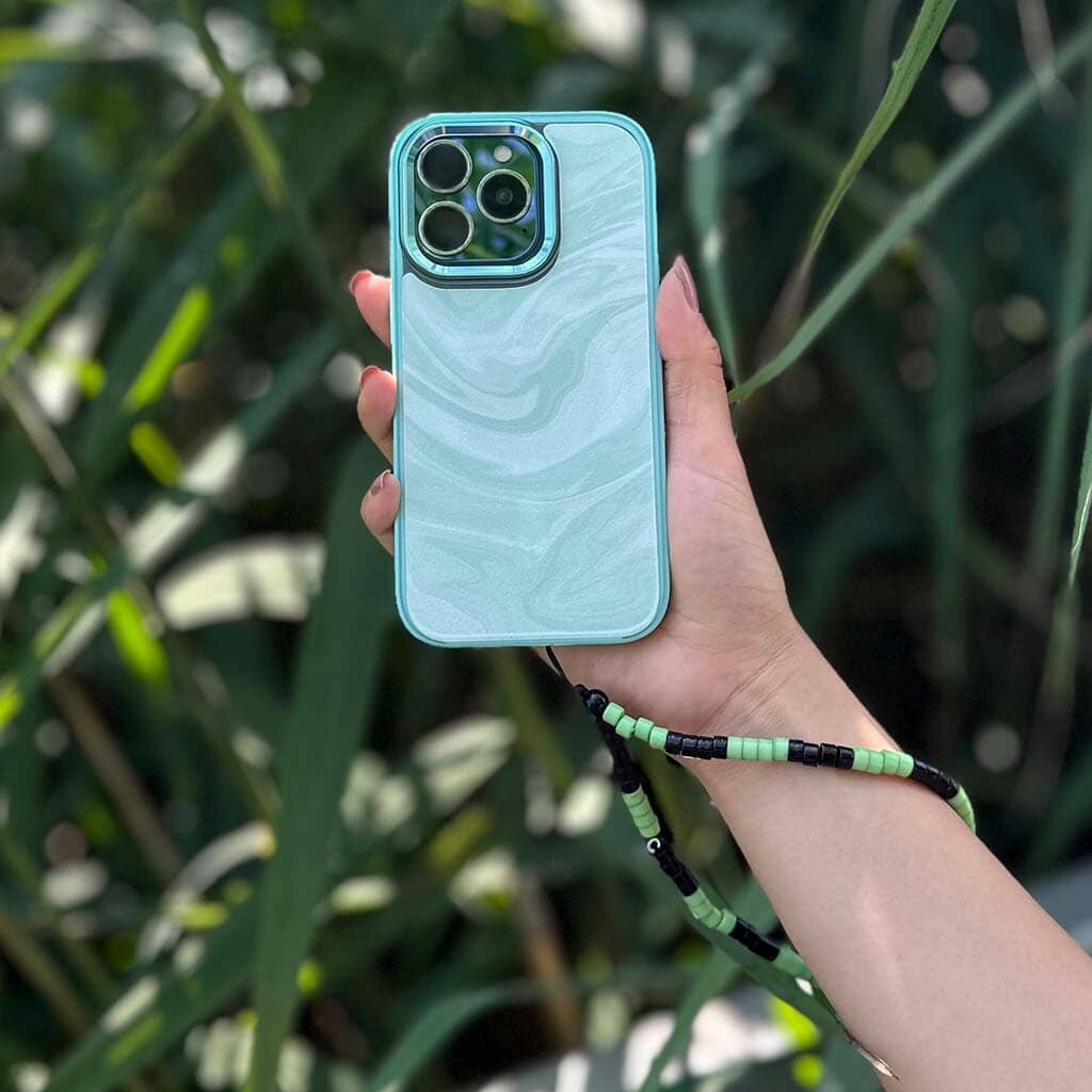 iPhone 15 Pro Case With MagSafe - Green Swirl