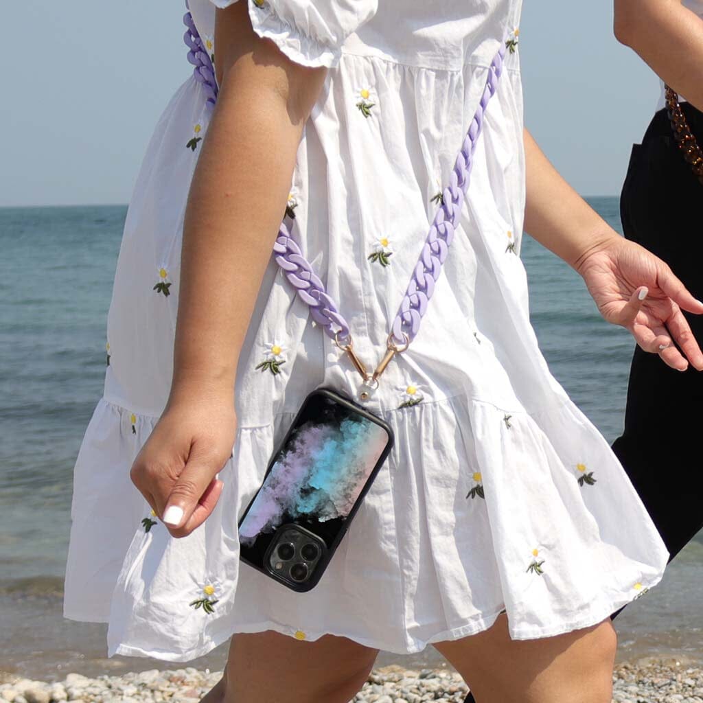 Purple Crossbody Phone Chain