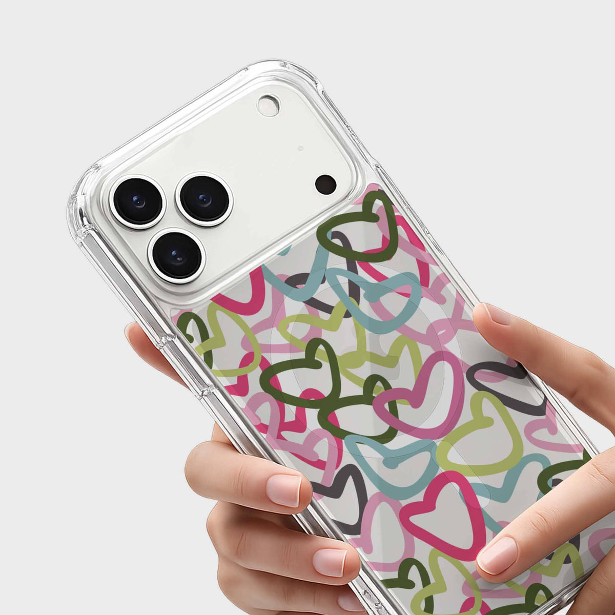 iPhone 18 Pro Max Clear Case – Graffiti Design
