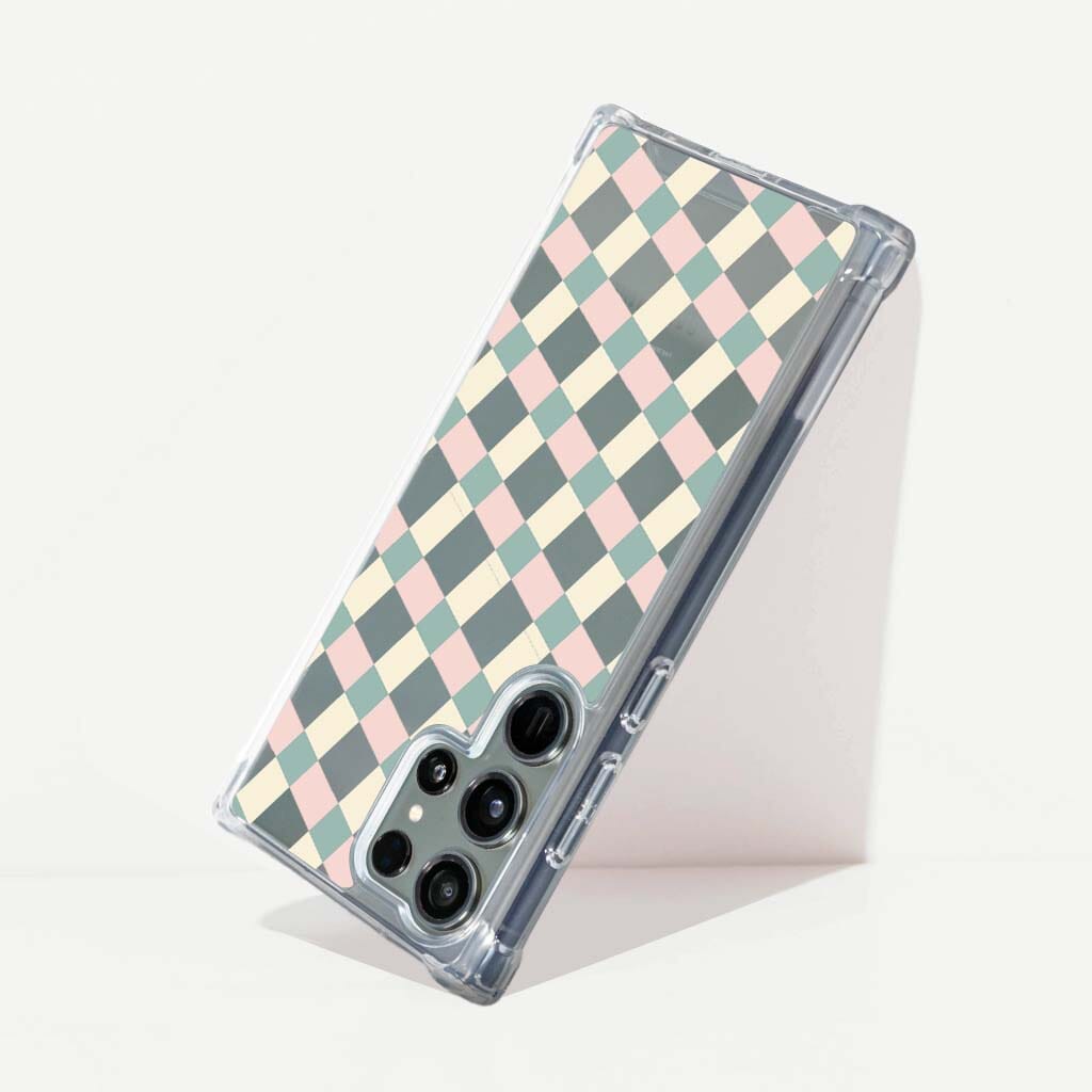 Samsung Galaxy S24 Ultra Clear Case - Light Lattice Design