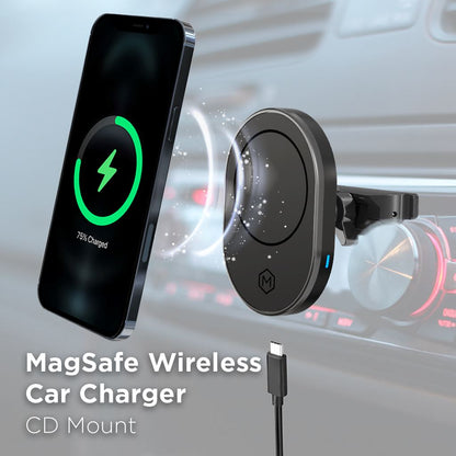 MagSafe Wireless CD Phone Mount Car Charger (Version 2.0)