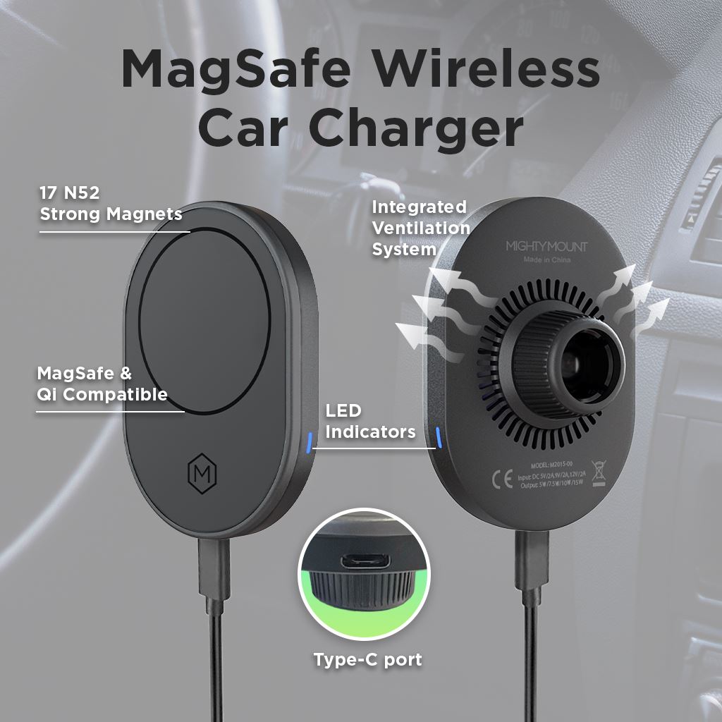 MagSafe Wireless Car Charger Gooseneck Mount (Version 2.0)