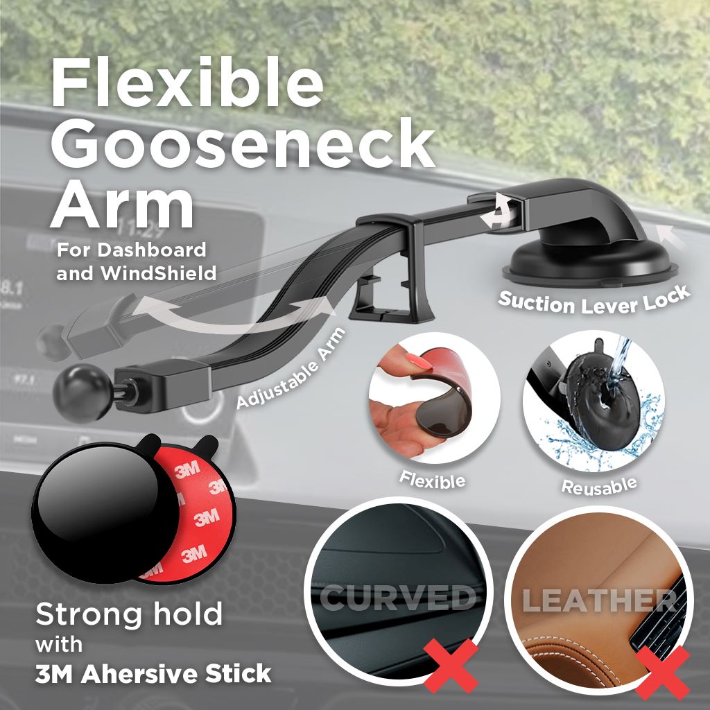 MagSafe Wireless Car Charger Gooseneck Mount (Version 2.0)