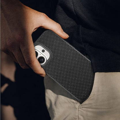 iPhone 16 Aramid Fiber Weave Pattern Case