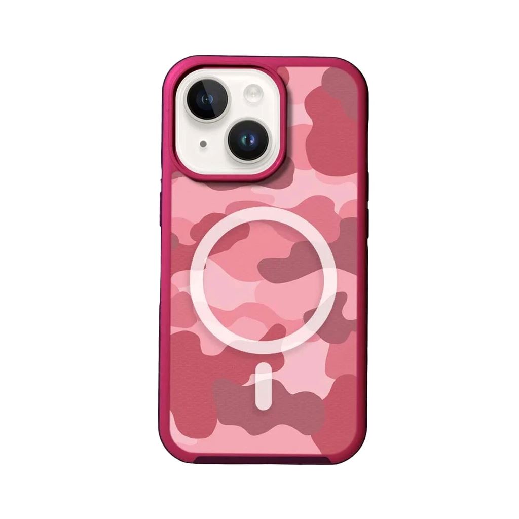 MagSafe iPhone 14 Pink Camo Case
