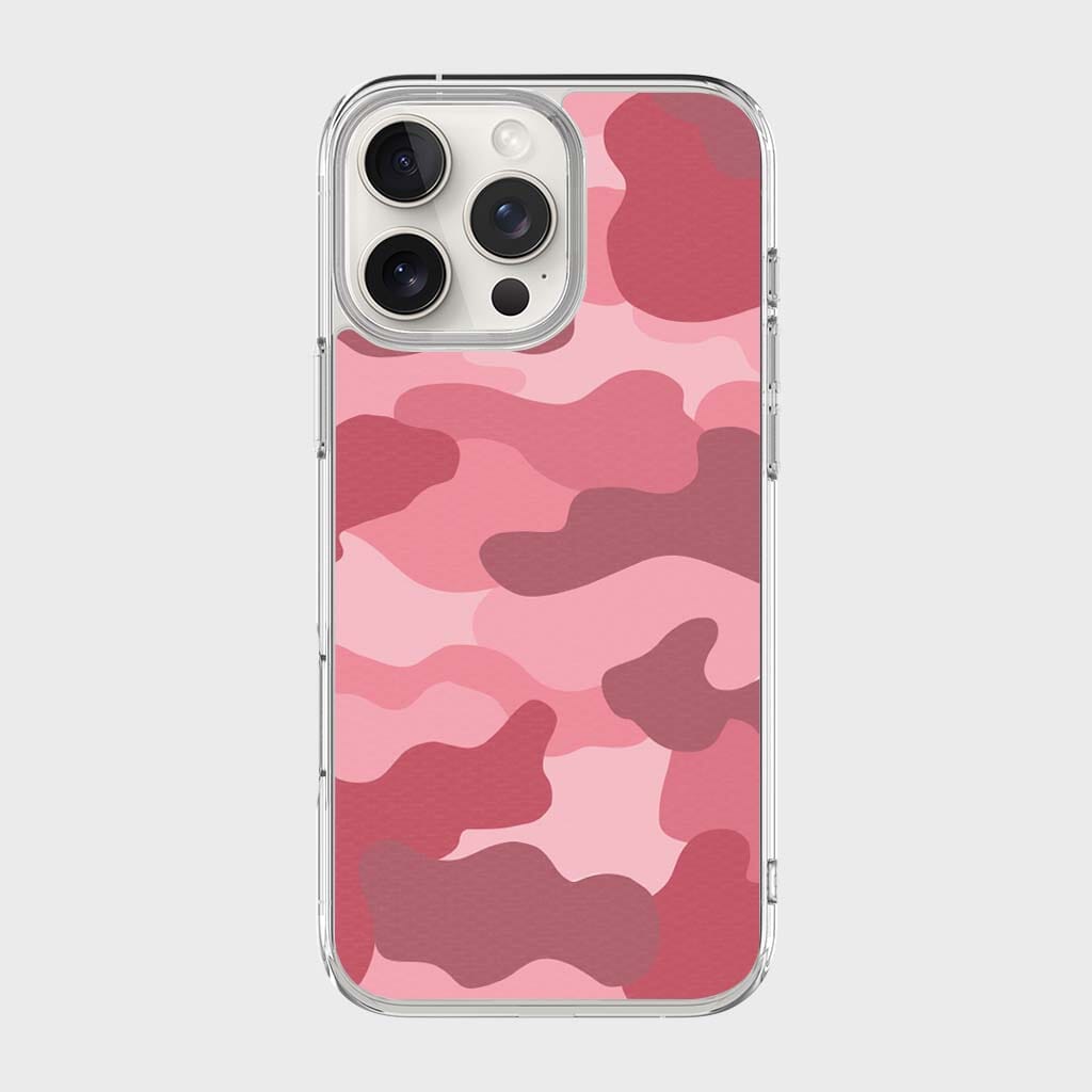 MagSafe iPhone 16 Pro Max Pink Camo Case