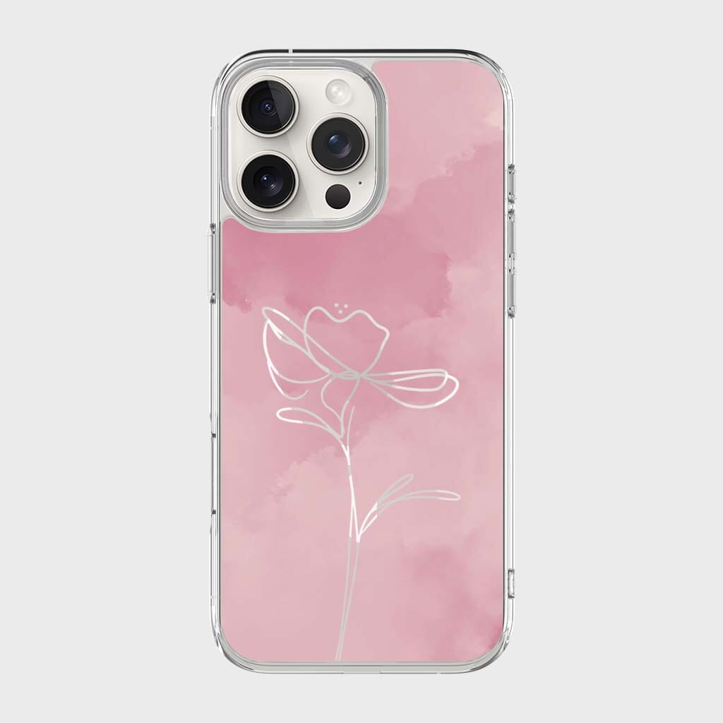 iPhone 16 Pro Max Case With MagSafe - Pink Flower