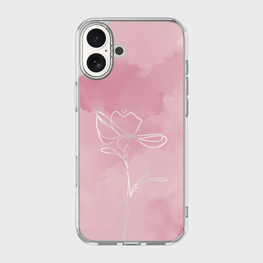 iPhone 16 Case With MagSafe - Pink Flower