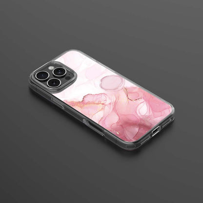 iPhone 16 Pro Max Case With MagSafe - Pink Marble