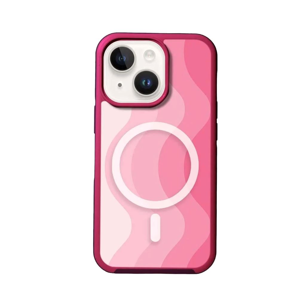 MagSafe iPhone 14 Plus Pink Wave Case