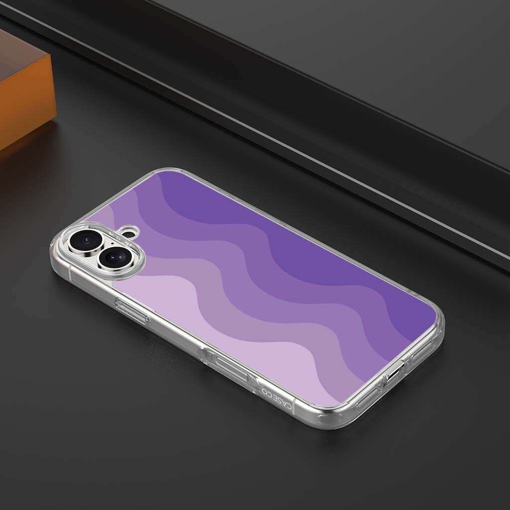 iPhone 16 Case With MagSafe - Purple Wave