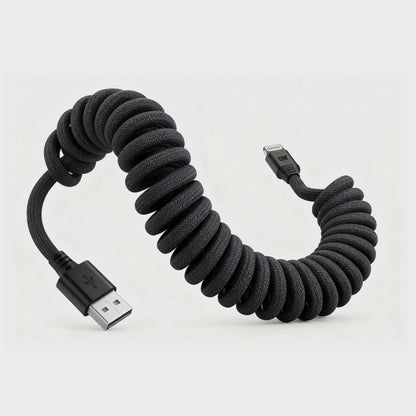 Road Ready Coil Cord (USB-A to Lightning)