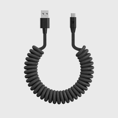 Road Ready Coil Cord (USB-A to USB-C)