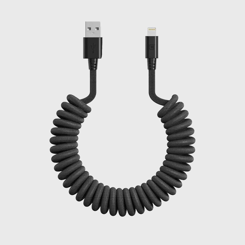 Road Ready Coil Cord (USB-A to Lightning)
