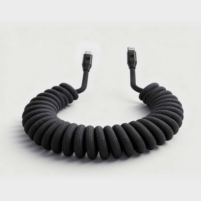 Road Ready Coil Cord (USB-C to Lightning)