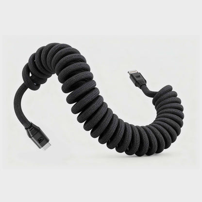 Road Ready Coil Cord (USB-C to Lightning)