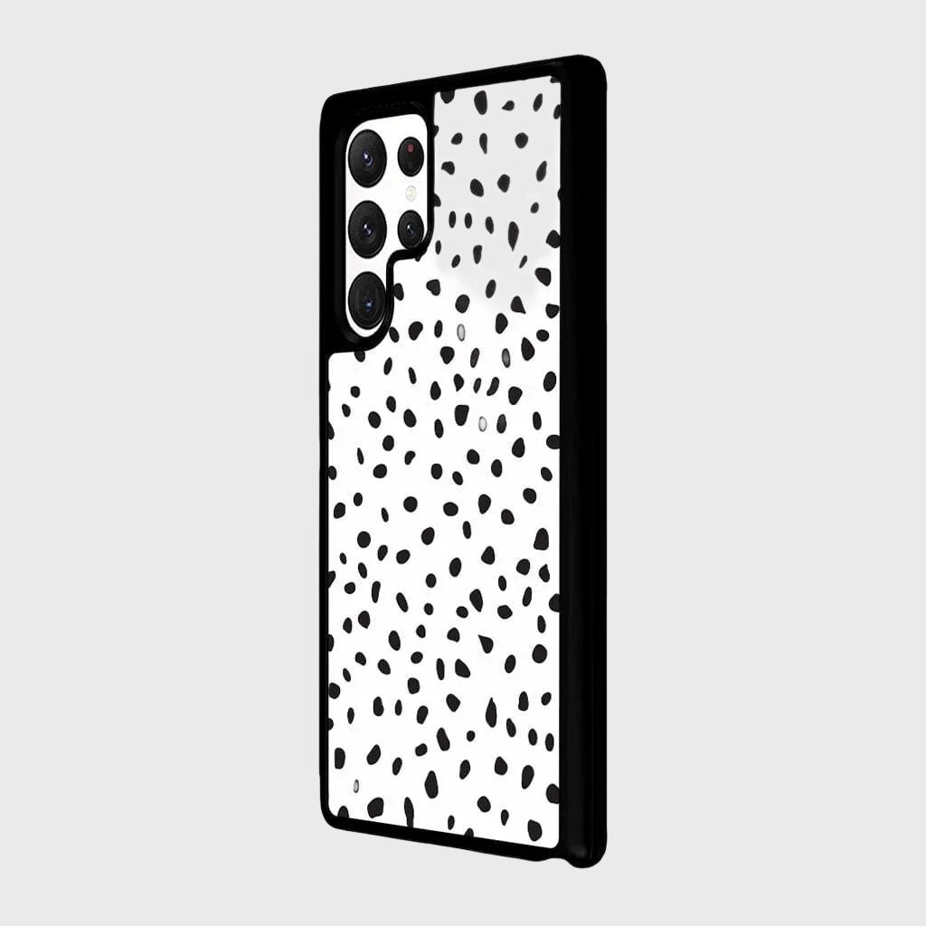 White Polka Dots Samsung Galaxy S22 Ultra Case