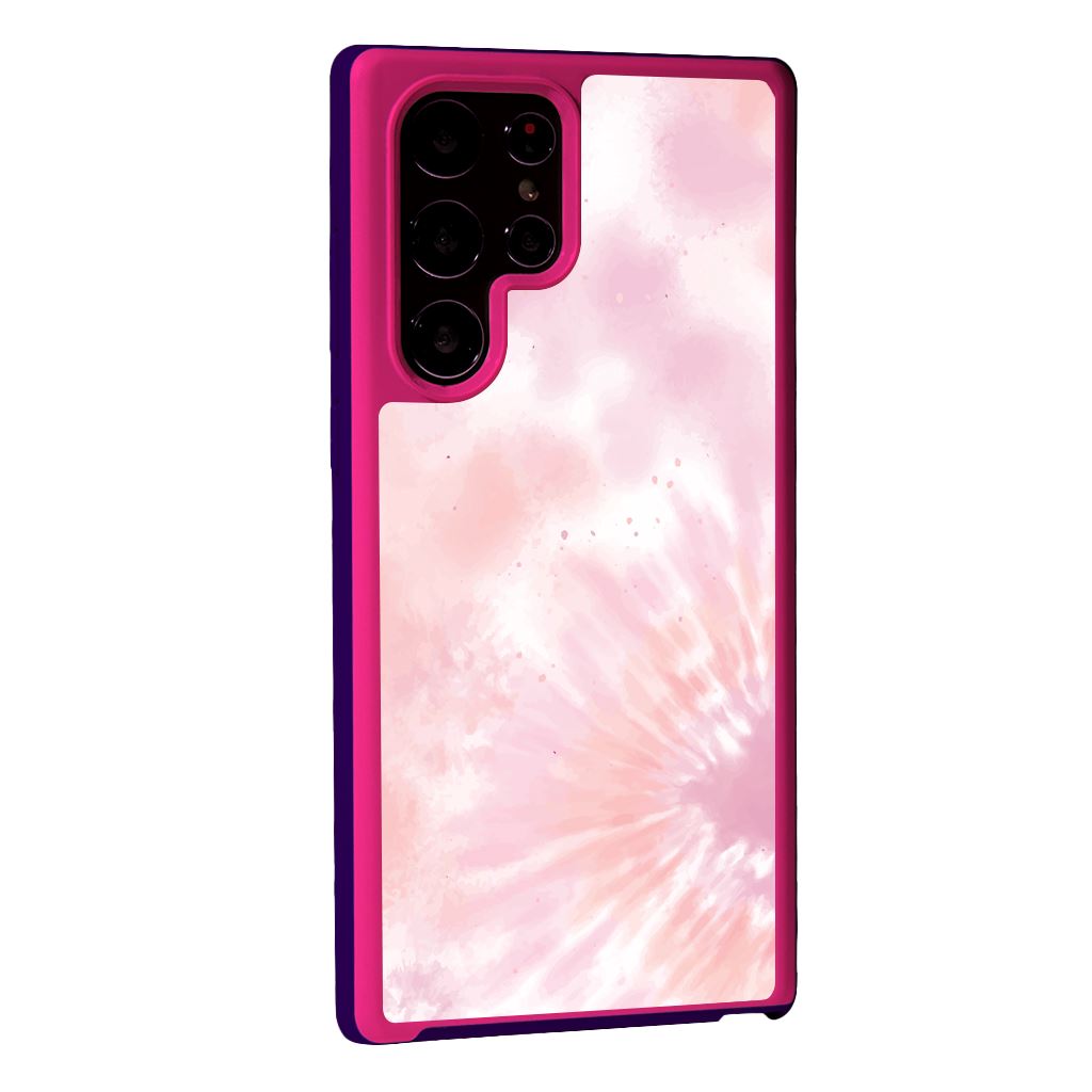 Pink Samsung Galaxy S22 Ultra Tie Dye Case