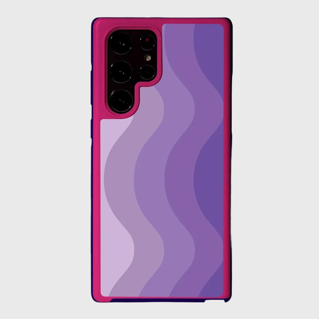 Purple Samsung Galaxy S22 Ultra Wave Case