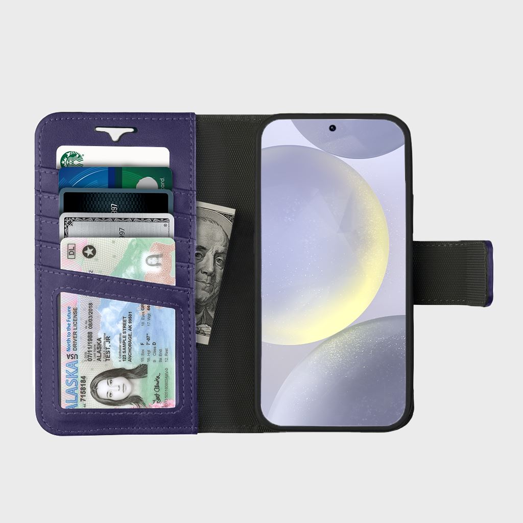 Samsung Galaxy S24 RFID Blocking Wallet Case With MagSafe And 5 Card Slots